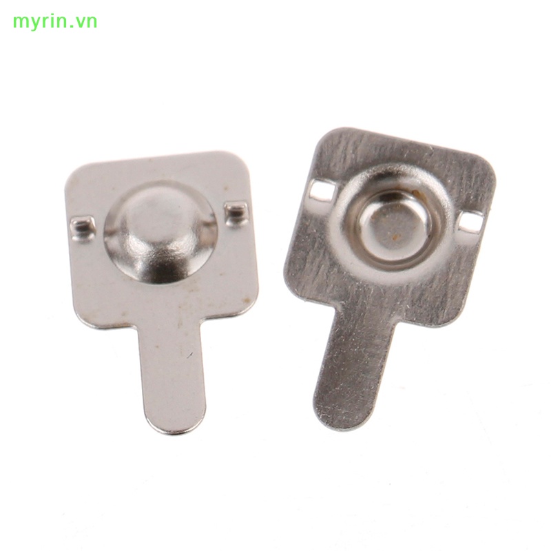 Set 10 Cặp Đĩa Tiếp Xúc Lò Xo Bằng Kim Loại Màu Bạc Thay Thế Cho AAA VN