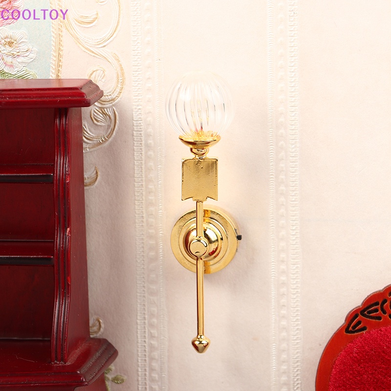 Cooltoy Đèn LED Đầu Tròn Bằng Kính Che Nắng Cho Nhà Búp Bê Tỉ Lệ 1: 12