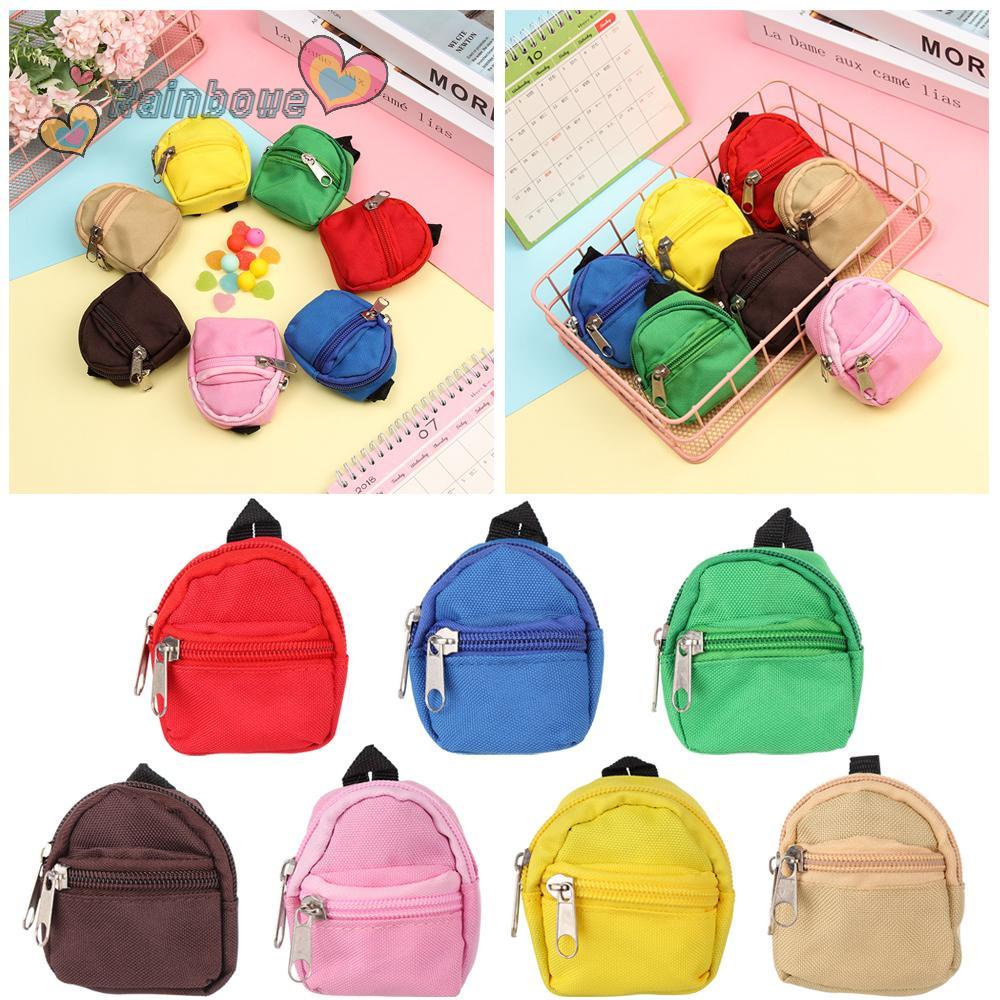 1 Ba Lô Mini Màu Cầu Vồng Thời Trang Cho Bé