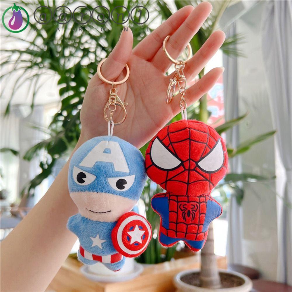 Aaron1 Móc Chìa Khóa Hình Búp Bê Nhồi Bông Mềm Mại