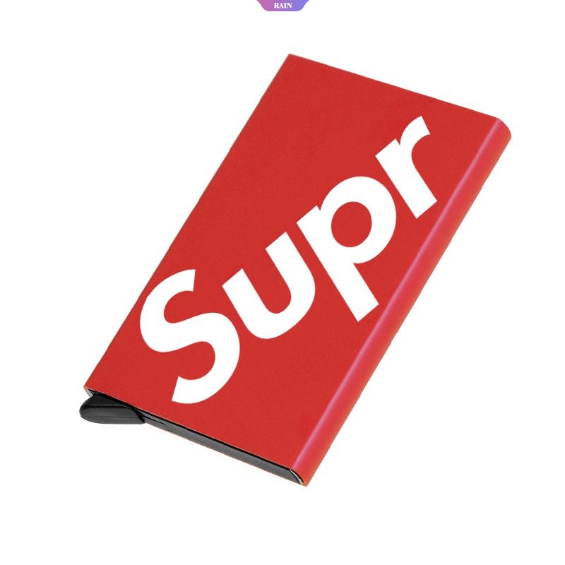 Ví Nhôm Mini Đựng Thẻ Tín Dụng / Danh Thiếp Tự Động Bật Lên In Họa Tiết Hoạt Hình Dễ Thương