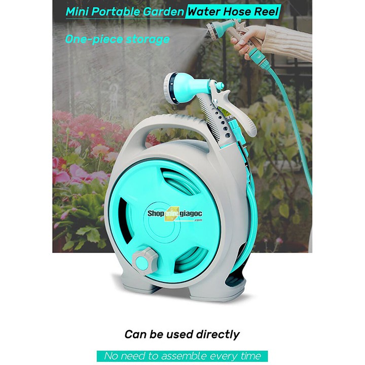 Bộ Vòi Rửa Xe, Tưới Cây Rulo Thu Cuộn Ống Nước tiện lợi cho gia đình