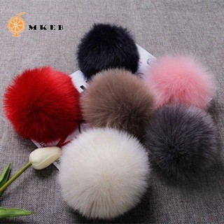 Móc chìa khóa mặt banh lông 20 màu thời trang tùy chọn chất lượng cao
