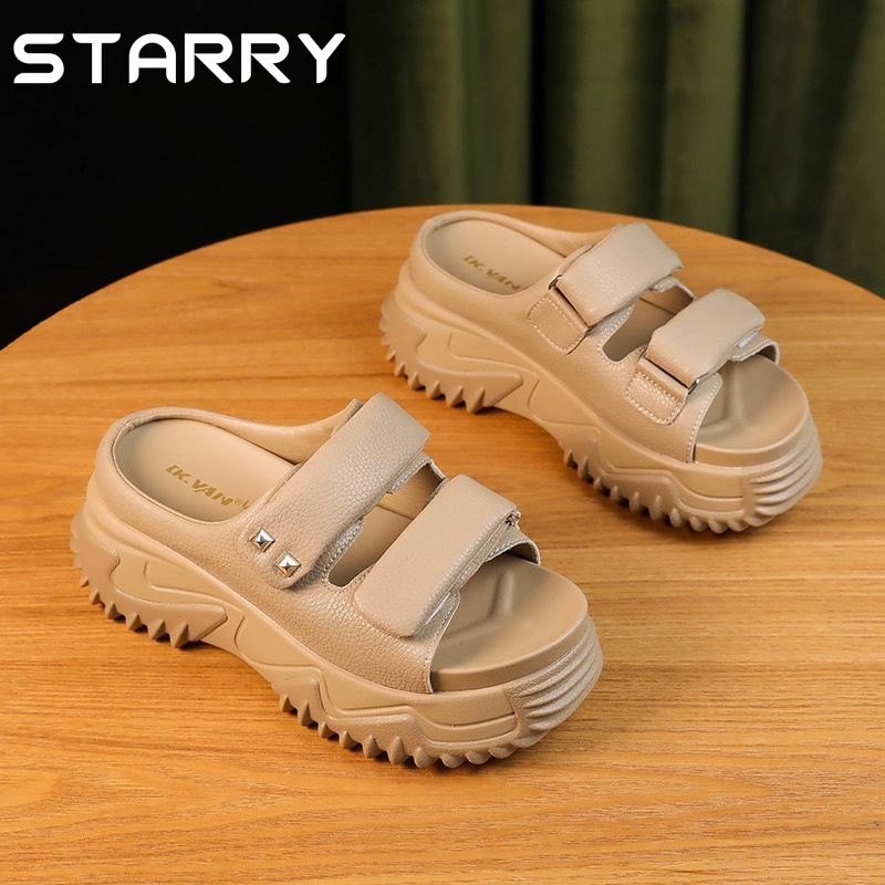 STARRY dép sandal nữ dép quai hậu nữ dép nữ đế cao dép bánh mì 2023NEW 060514