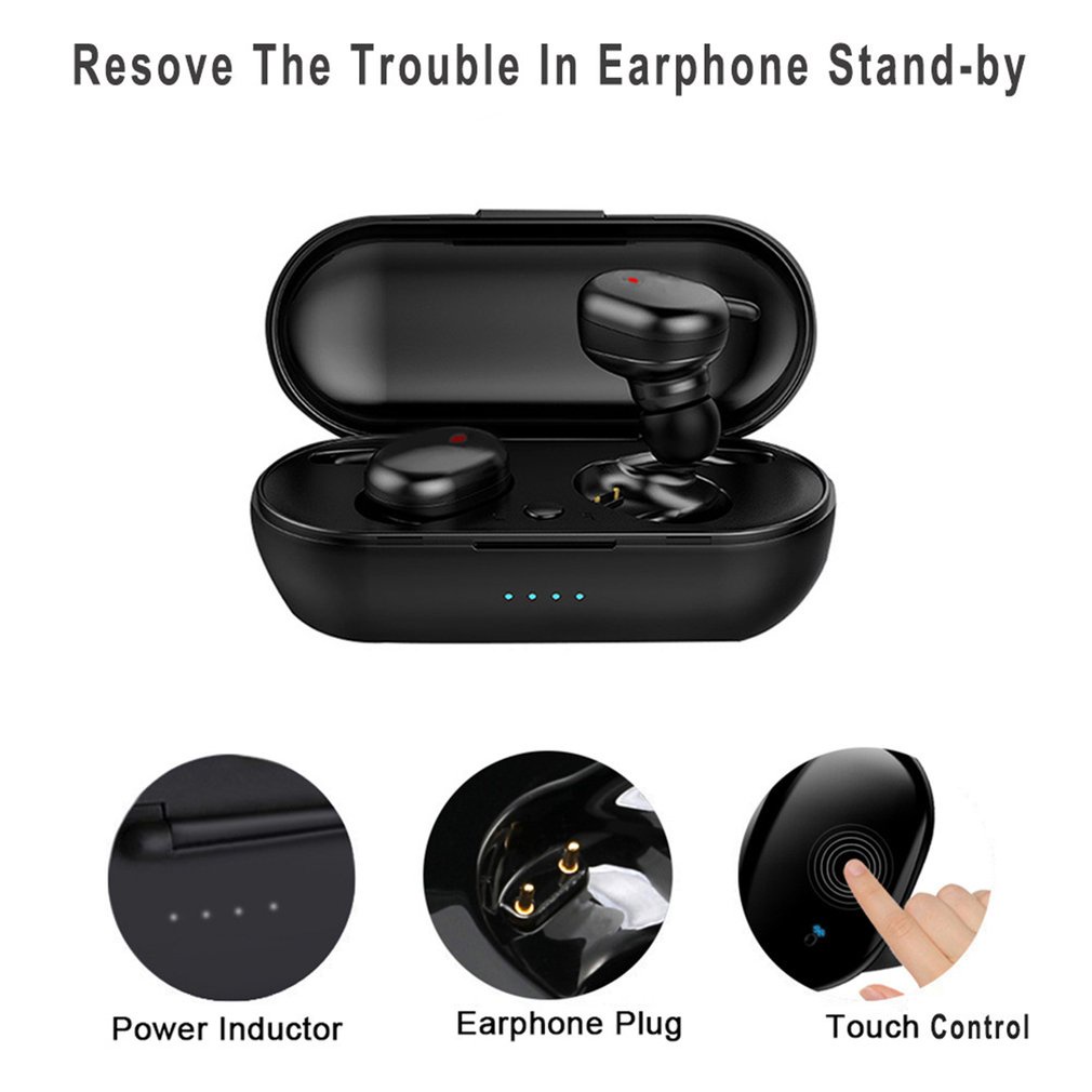 Y30 5.0 Wireless Headphones Noise Canceling Stereo Sound Music In-Ear For Ios And Smartphone [Q/10]