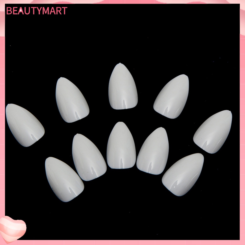 Bộ 500 Móng Tay Giả Hình Oval Đầu Nhọn Độc Đáo