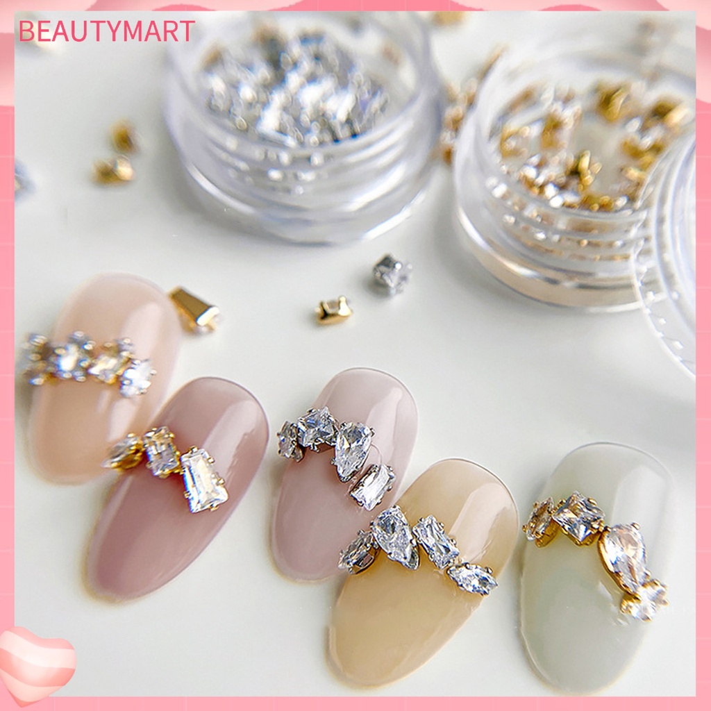 Set 20 Phụ Kiện Đính Đá Zircon Trang Trí Móng Tay Nghệ Thuật Cho Nữ