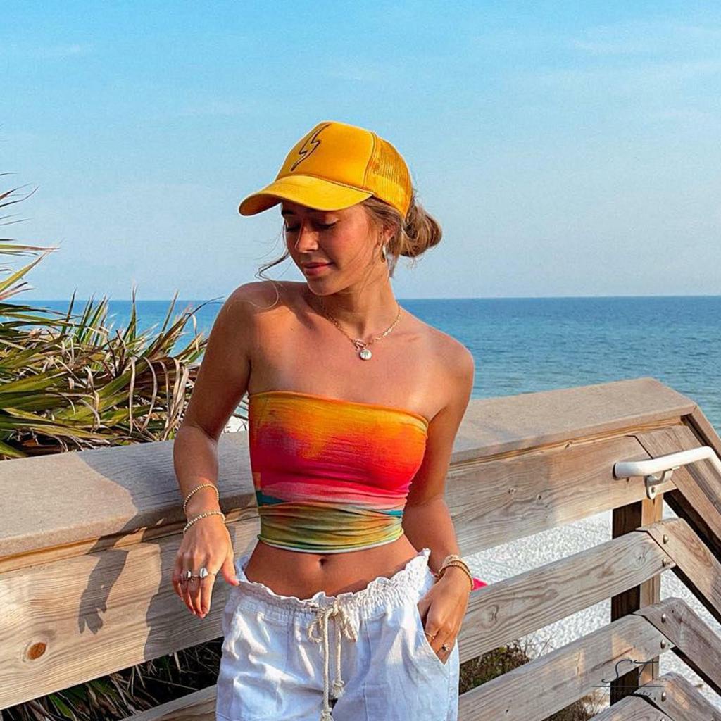 Áo Ống CY03 Họa Tiết In Thời Trang Mùa Hè Cho Nữ