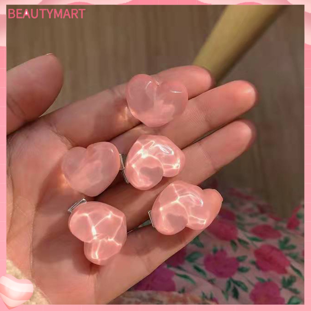 Kẹp Tóc Hình Trái Tim / Hoa Hồng / Nơ / Bướm Dễ Thương Chống Trượt Thời Trang Mùa Hè Cho Nữ