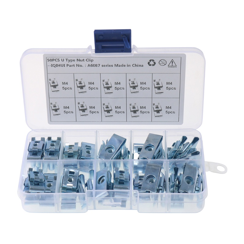 Bộ Kẹp Gắn Mặt Trời Đinh Tán Tốc Độ Cao ​​Đai Ốc Chữ U M4 M5 M6 Chuyên Dụng Cho Xe Mô Tô / Xe