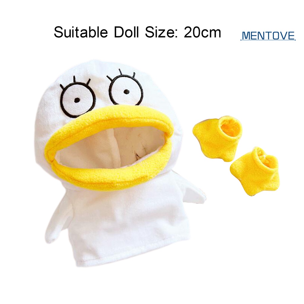 Bộ Đồ Ngủ Họa Tiết Vịt Hoạt Hình Dễ Thương 20cm Dành Cho Búp Bê