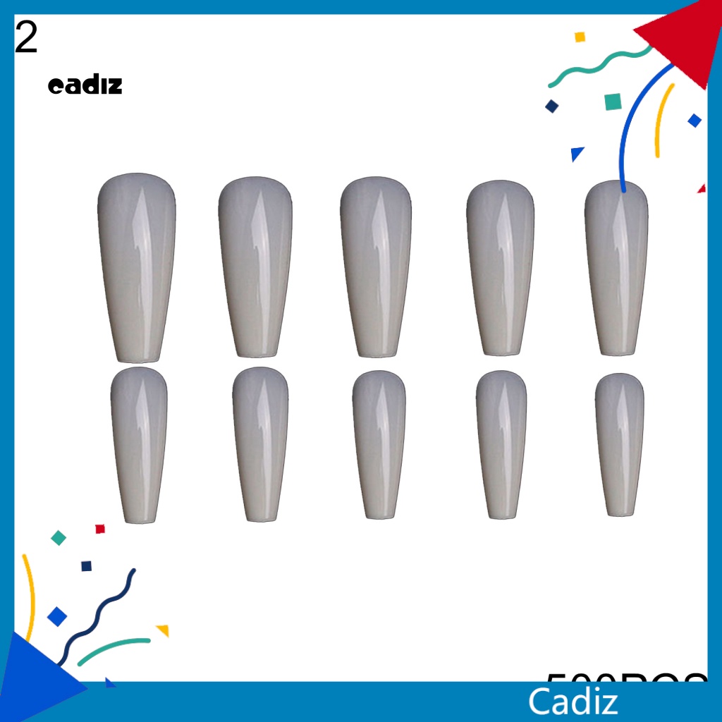 Bộ 500 Miếng Dán Nối Dài Móng Tay Che Phủ Toàn Diện DIY