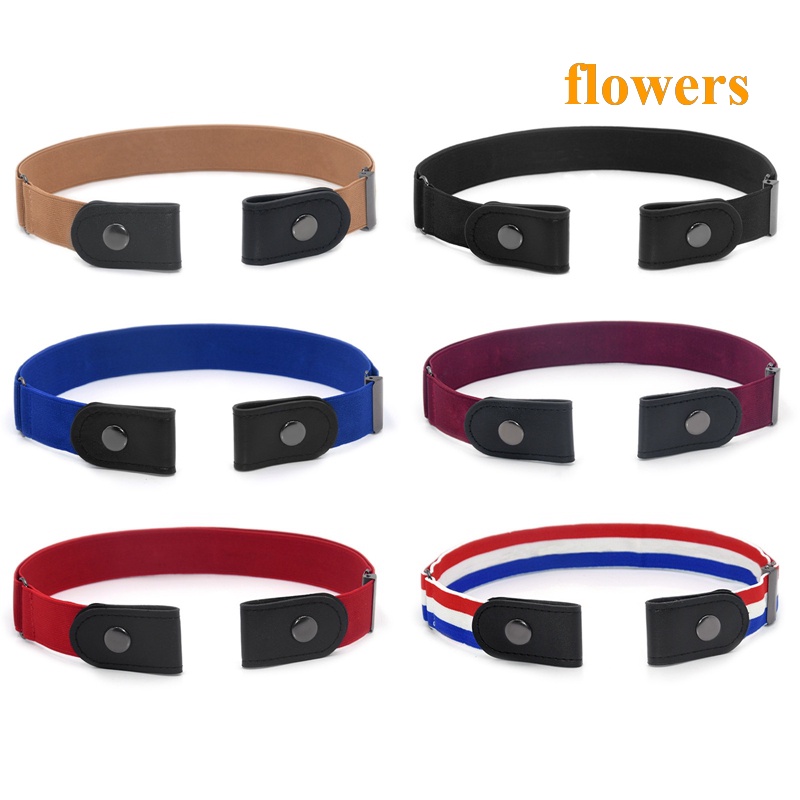 Thắt Lưng Co Giãn Không Khóa Hình Hoa Cho Quần Jean / Đầm