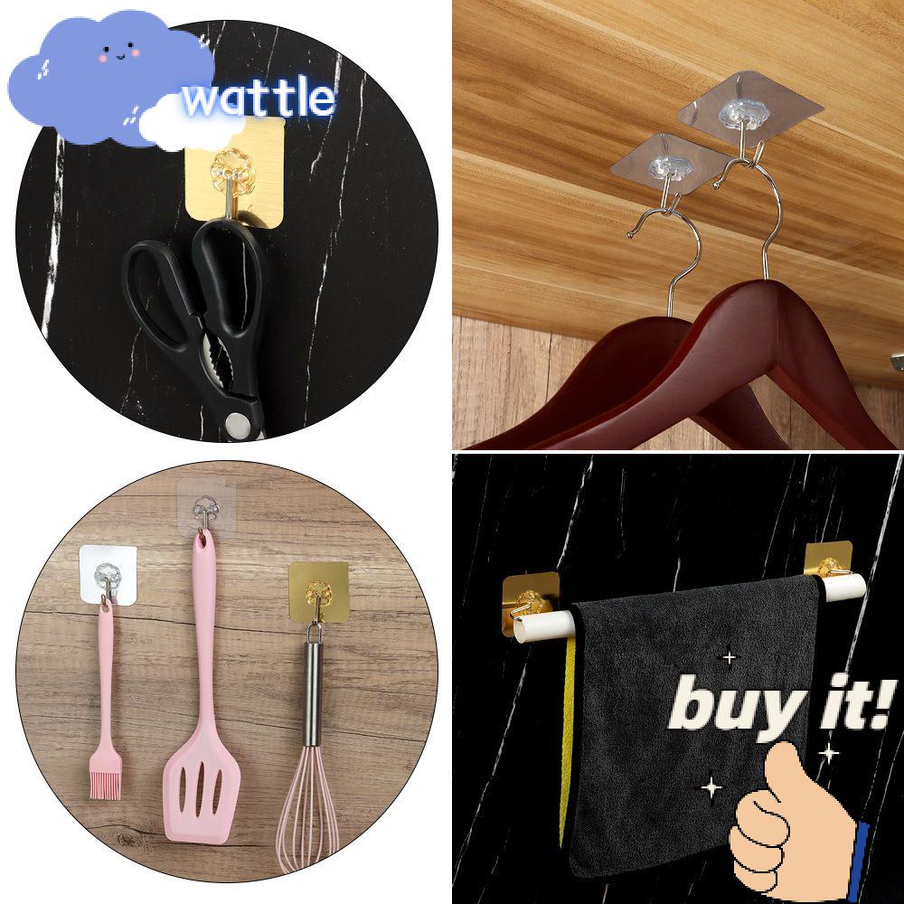 Bộ 10 Móc Treo Đồ Có Giác Hút Gắn Tường Đa Năng Cho Nhà Bếp / Phòng Tắm