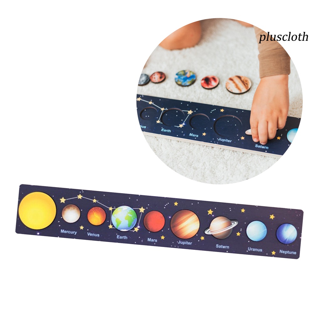 Đồ Chơi Xếp Hình 3D 9 Hành Tinh Hệ Mặt Trời Bằng Gỗ Nhiều Màu Sắc Giáo Dục Nhận Thức Cho Trẻ Mẫu Giáo