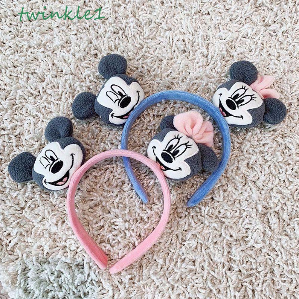 Băng Đô Cài Tóc Rửa Mặt Họa Tiết Chuột Mickey Phong Cách Hàn Quốc