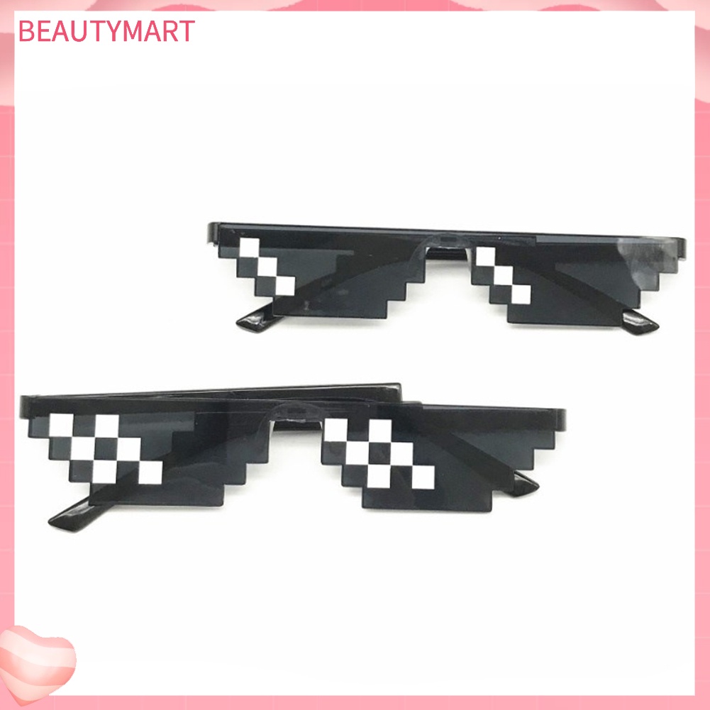 [beautymart] Kính Mát Thời Trang Thug Life Pixelated Dùng Làm Đạo Cụ Chụp Ảnh Tiệc Tùng