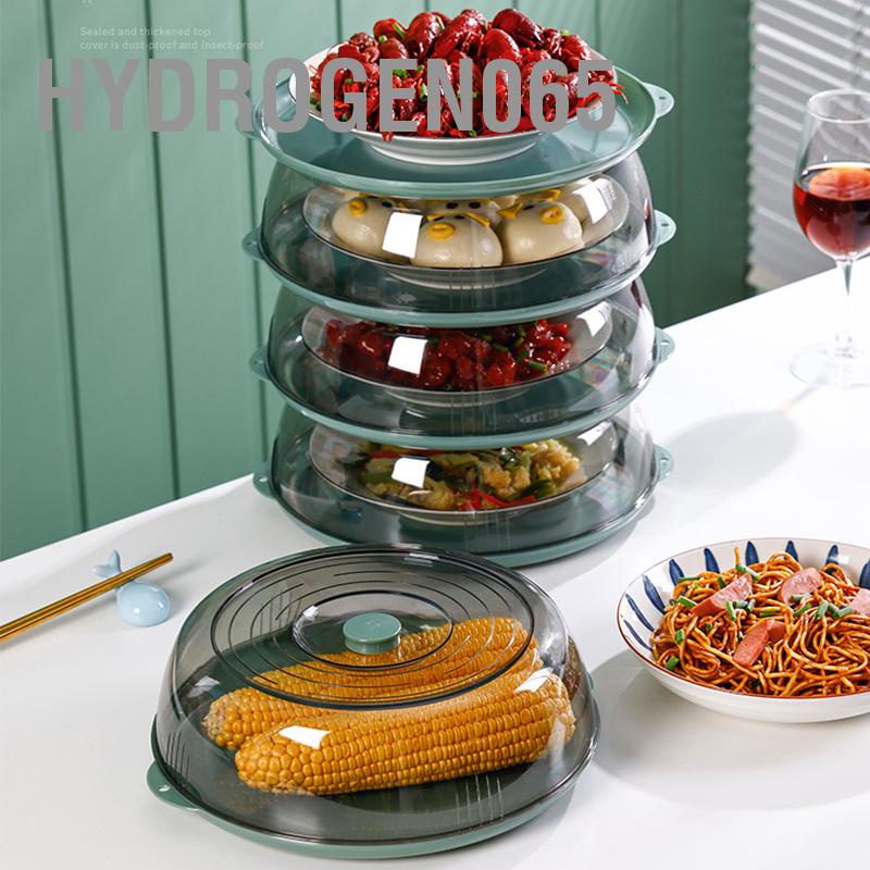 Hydrogen065 Dish Cover PET Cách nhiệt Lưu trữ Chống bụi trong suốt để nấu ăn dã ngoại tại nhà