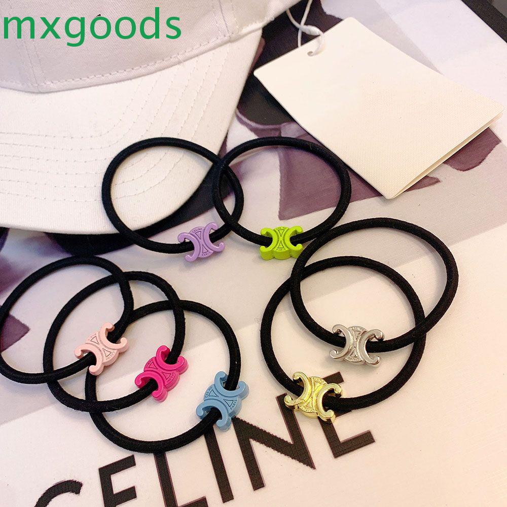 Dây Cột Tóc Bằng Acrylic Màu Kẹo Đơn Giản Cho Nữ Giá Đỡ