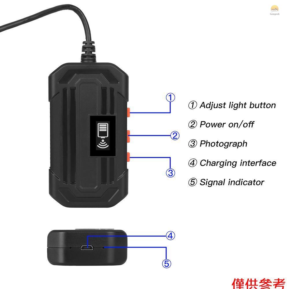 Camera Nội Soi Không Dây Kết Nối Wifi 3.9mm Lens 1960 * 1080 IP67 Độ Phân Giải Cao