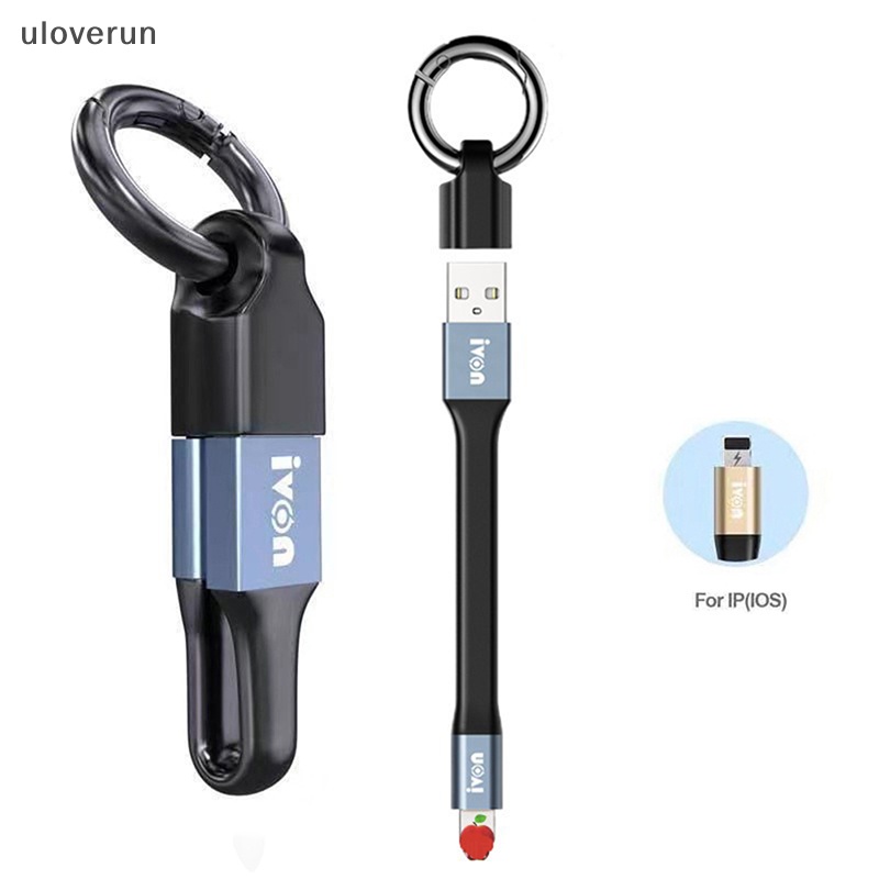 Dây Cáp Sạc Dữ Liệu Micro USB Type C Thiết Kế Móc Khóa Tiện Dụng