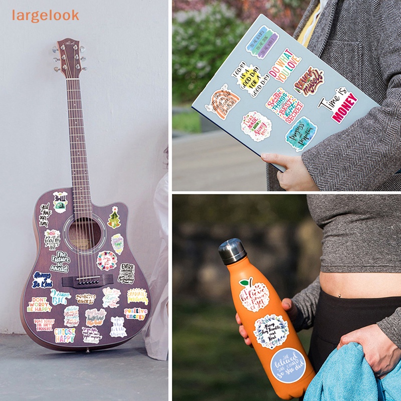 Bộ 50 Miếng Dán Vinyl Chống Thấm Nước Dễ Thương Trang Trí Laptop