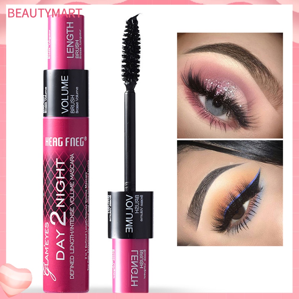 Mascara beautymart 2 Trong 1 Chống Thấm Nước Không Nhòe Chuốt Dài Dày Và Cong Mi