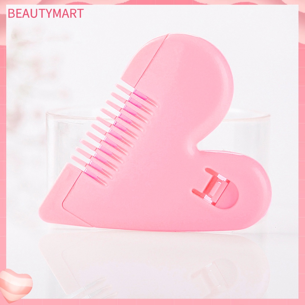 Lược Cắt Tóc ABS Hình Trái Tim Màu Trơn Sáng Tạo