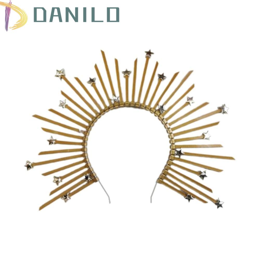 Danilo Băng Đô Cài Tóc Hình Ngôi Sao Tròn Phong Cách Lolita Thời Trang Cho Nữ