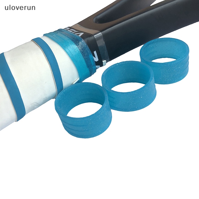 Uloverun Vòng Silicon Cố Định Tay Cầm Vợt tennis Màu Dạ Quang