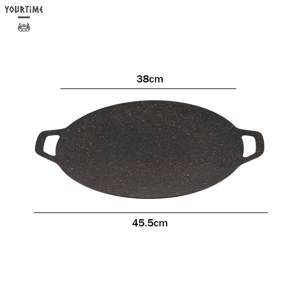 Chảo Chiên Thịt Bbq Bằng Sắt Siêu Bền Tiện Dụng Cho Hoạt Động Ngoài Trời