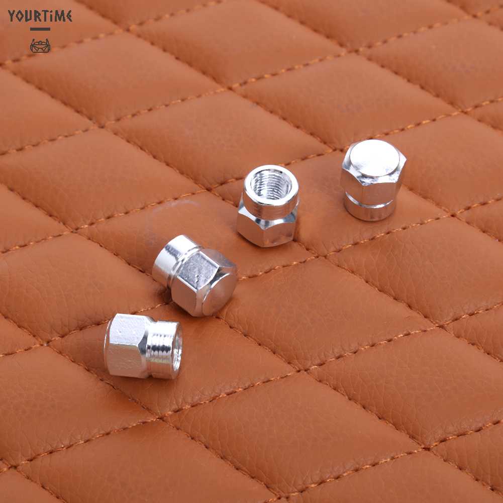 Bộ 4 Nắp Van Bánh Xe Hơi Bằng Nhôm Chống Bụi Tiện Dụng