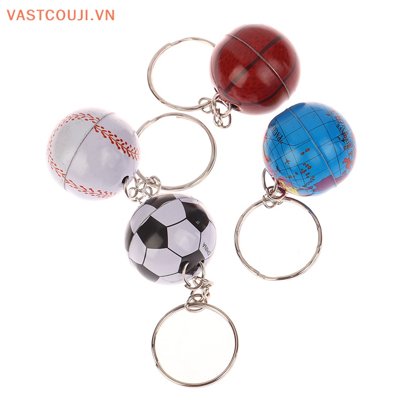 Móc Khóa Hình Quả Bóng Đá 3D Bằng Sắt Phong Cách VASTJI