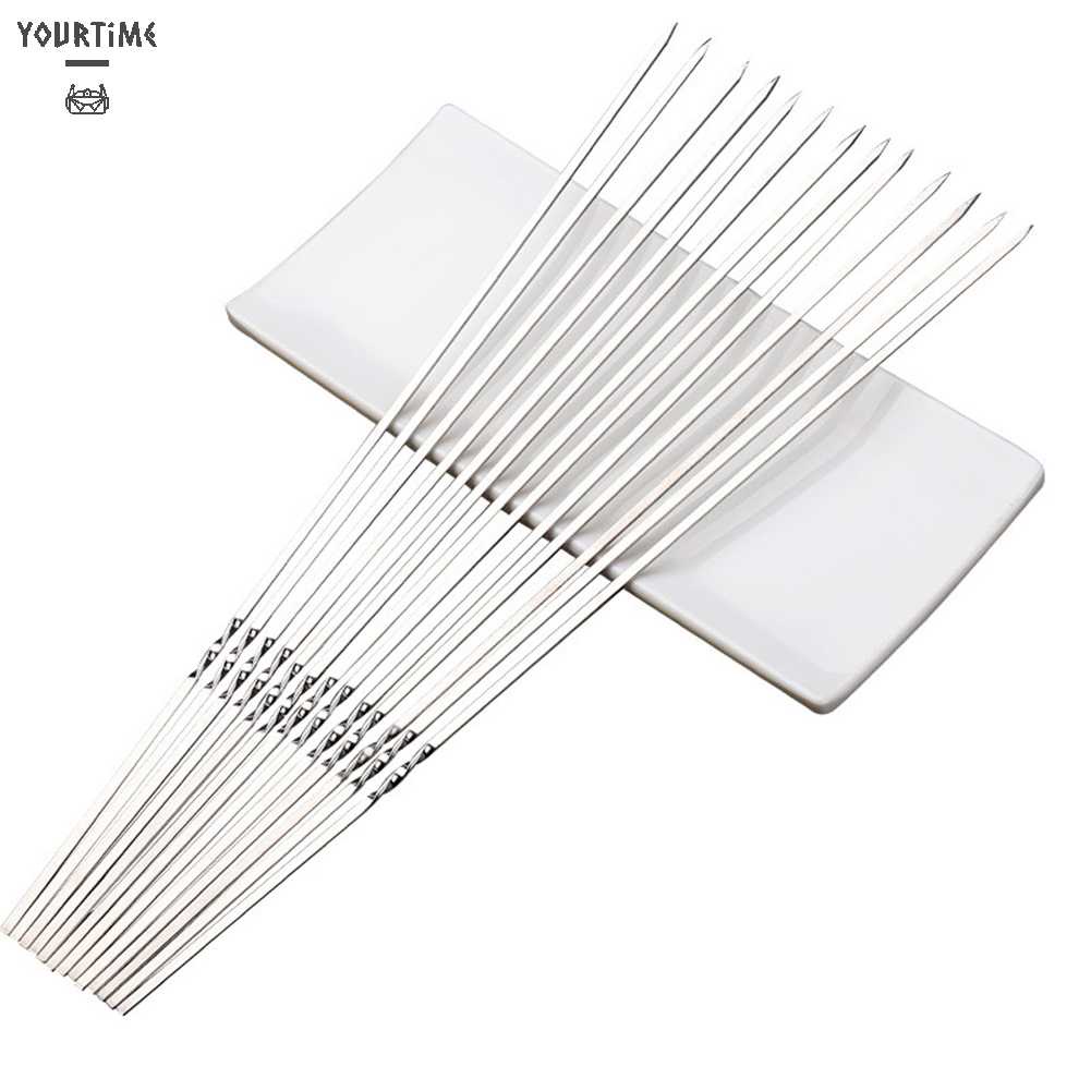 Bộ 20 Xiên Nướng BBQ Bằng Thép Không Gỉ Tái Sử Dụng Được