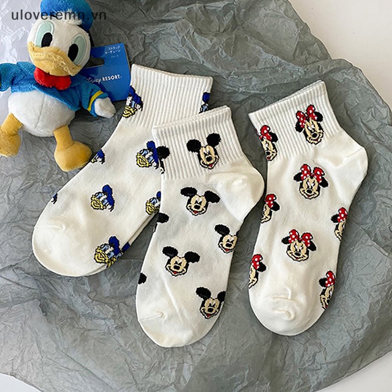 Vớ Cổ Thấp In Họa Tiết Hoạt Hình Dễ Thương Thời Trang Cho Nữ