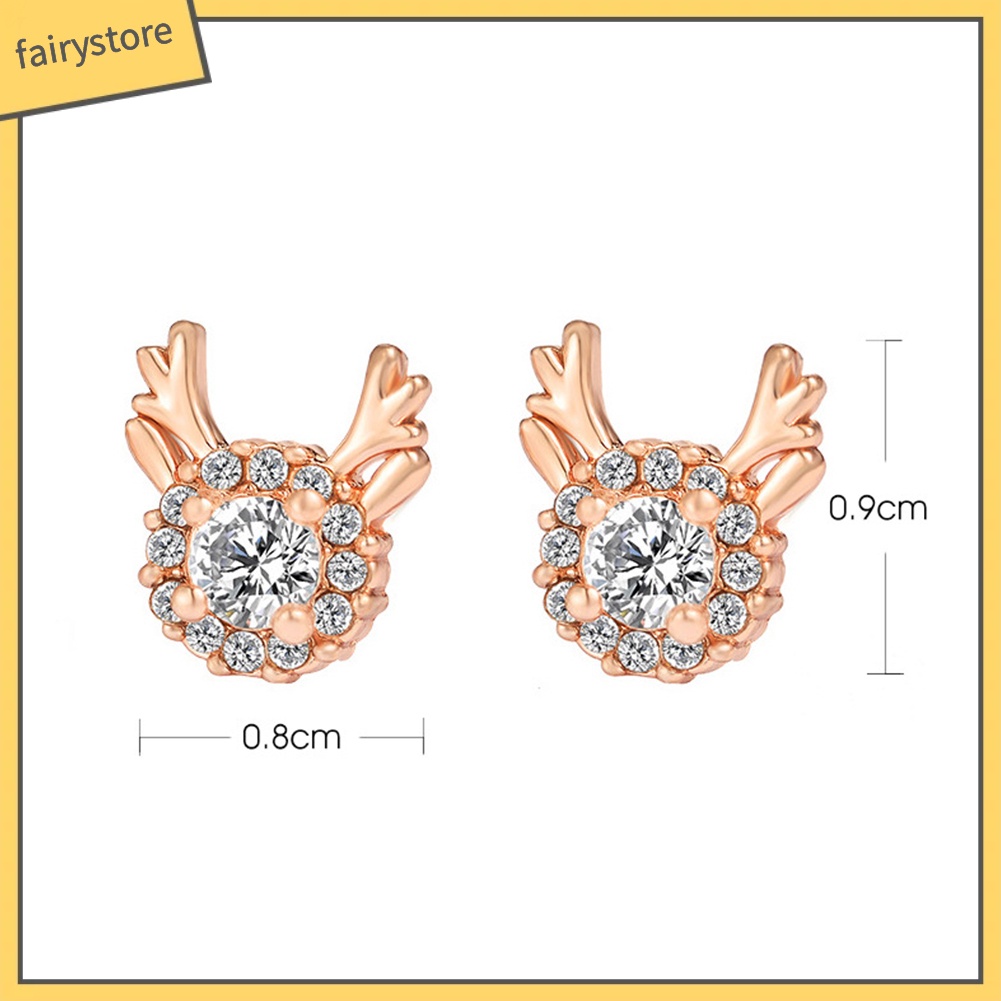 Bông Tai Hình Tuần Lộc Giáng Sinh Đáng Yêu Dành Cho Nữ