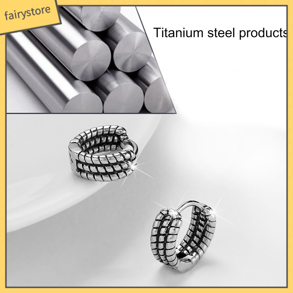 Bông Tai Bằng Thép Không Gỉ Thời Trang Dành Cho Nam