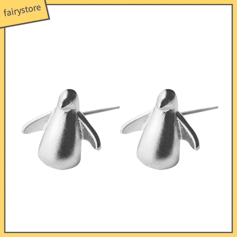 Khuyên Tai Hình Chim Cánh Cụt 3D Dễ Thương Dành Cho Nữ