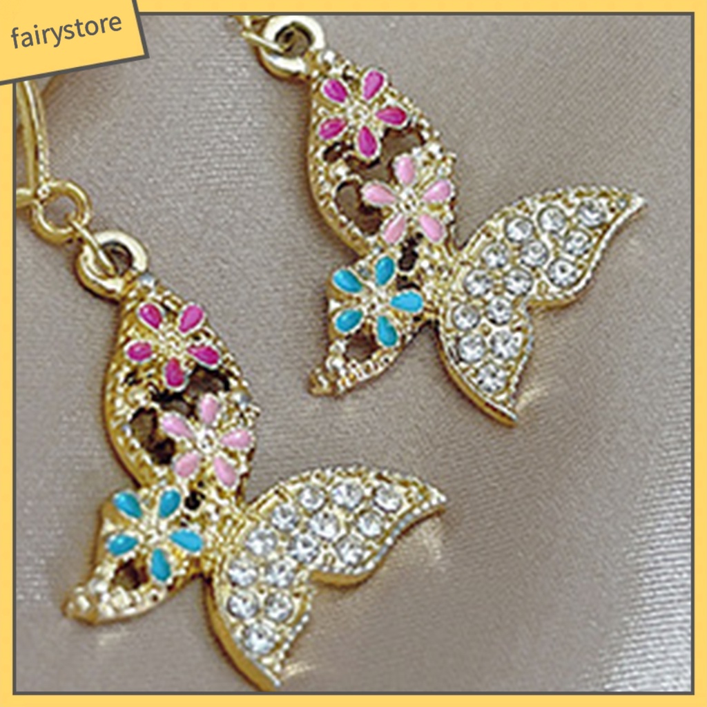 [FRO] 1 Đôi Bông Tai Đinh Tán Thiết Kế Hình Học Dát Đá Lấp Lánh Phong Cách Hoàng Gia Pháp Retro