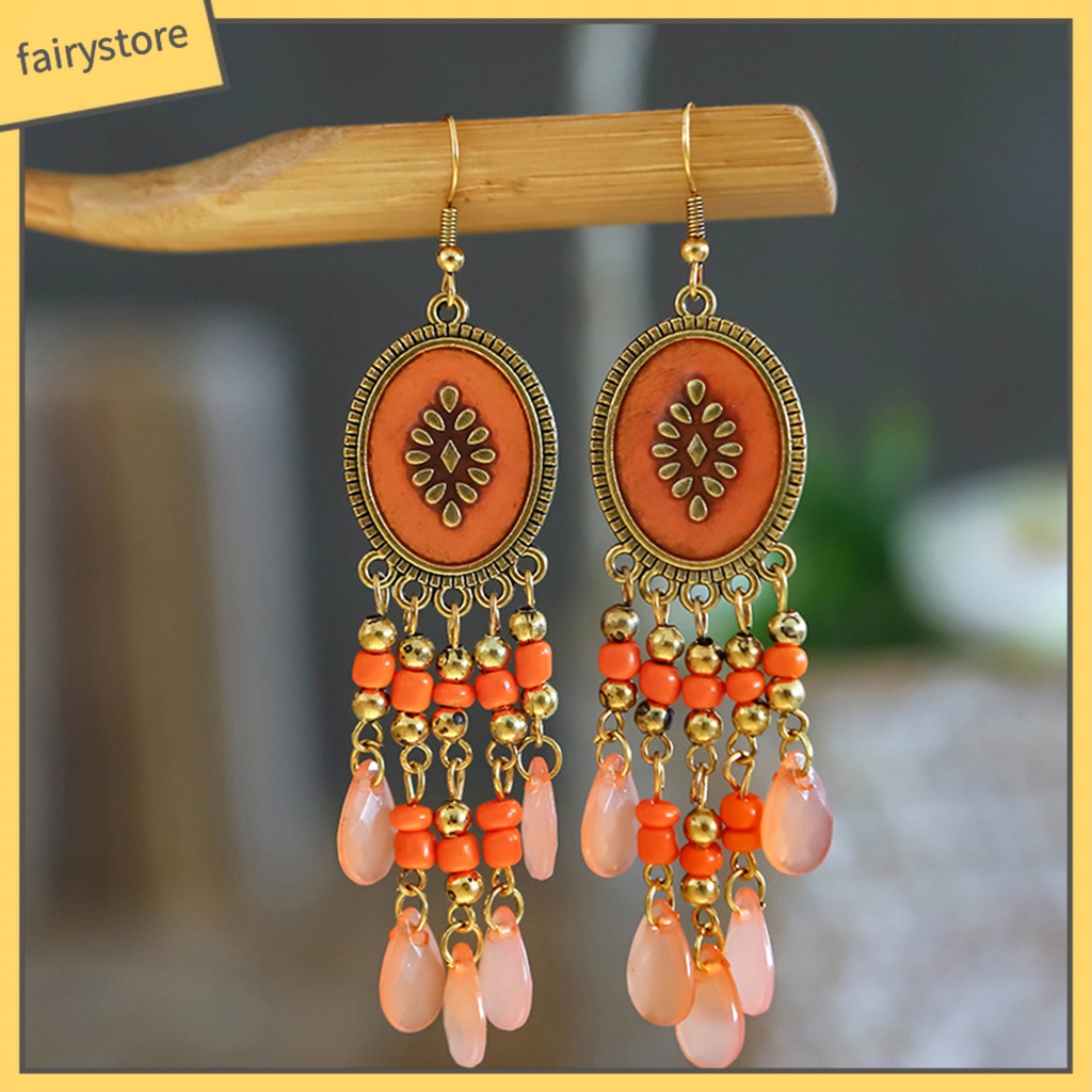 1 Đôi Bông Tai Hình Giọt Nước Phong Cách Gothic Cổ Điển