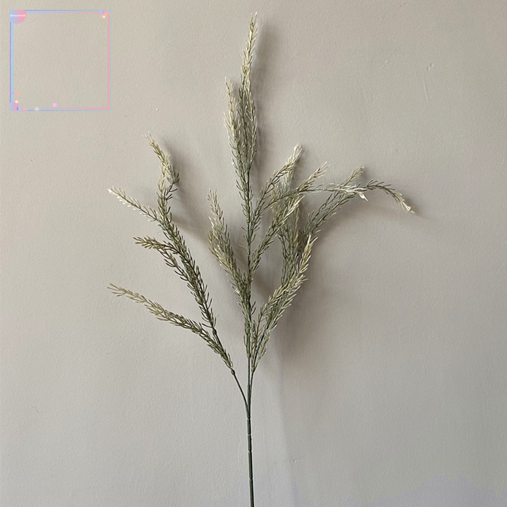 1 Cành Cỏ Ba Nhánh Nhân Tạo Dài Trang Trí Nội Thất