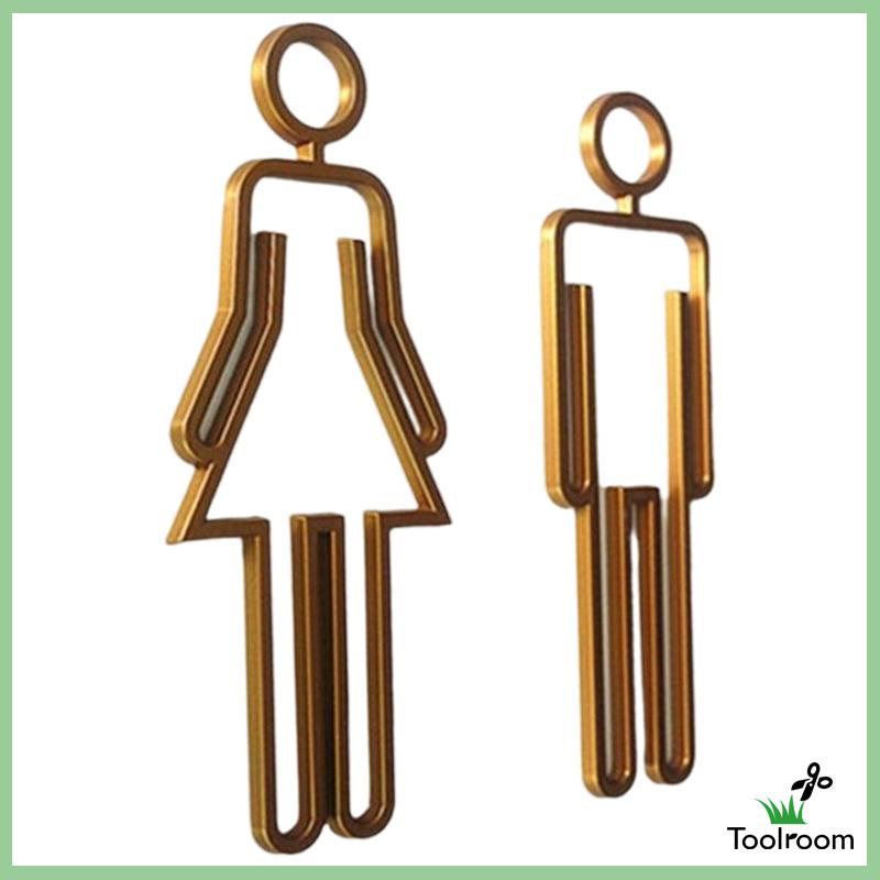 Bảng Kí Hiệu Nhà Vệ Sinh Gọn Nhẹ Cho Nam Nữ