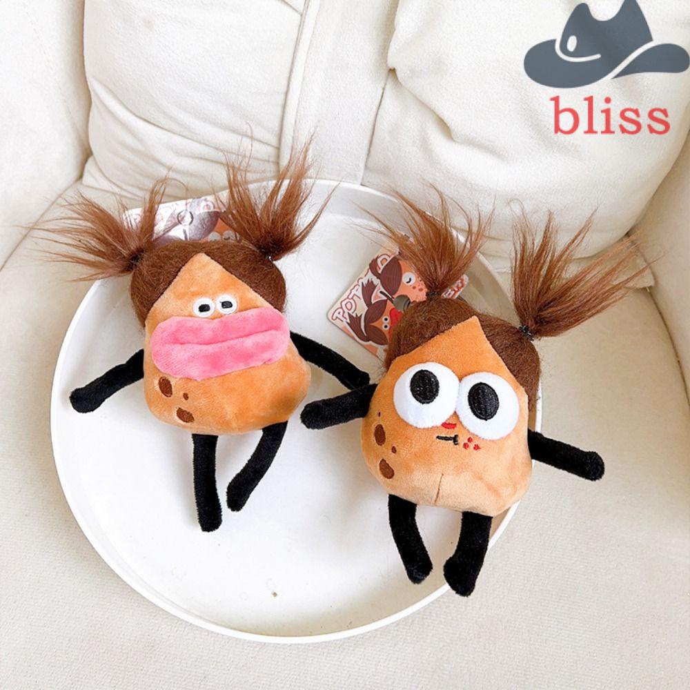 Móc Khóa Hình Đôi Mắt Nhồi Bông Mềm Mại Sáng Tạo