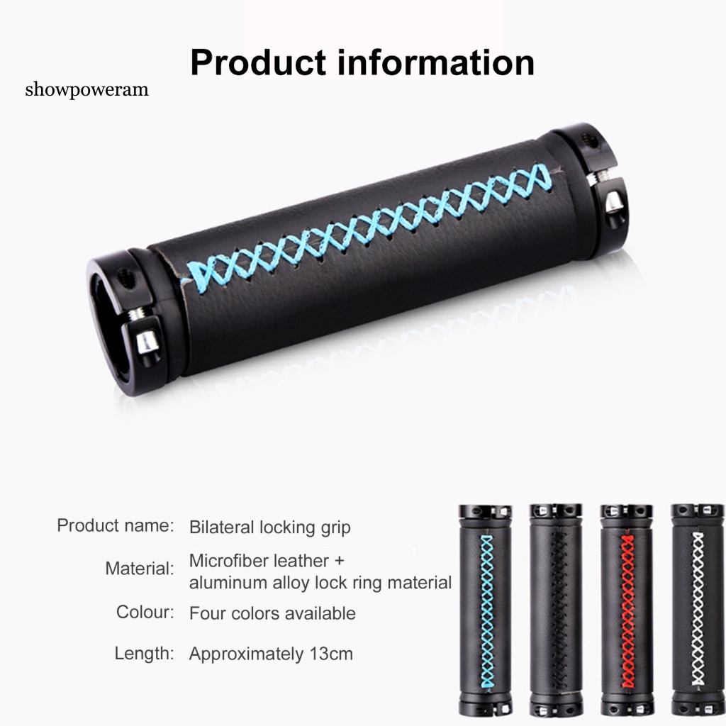 Set 2 Vỏ Bọc Tay Lái Xe Đạp Leo Núi Bằng Da Giả Chống Trượt