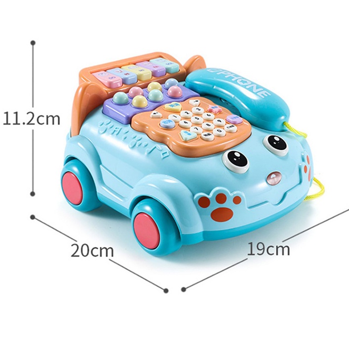 Mô Hình Điện Thoại Bàn Đồ Chơi Có Nhạc Giáo Dục Sớm Cho Bé