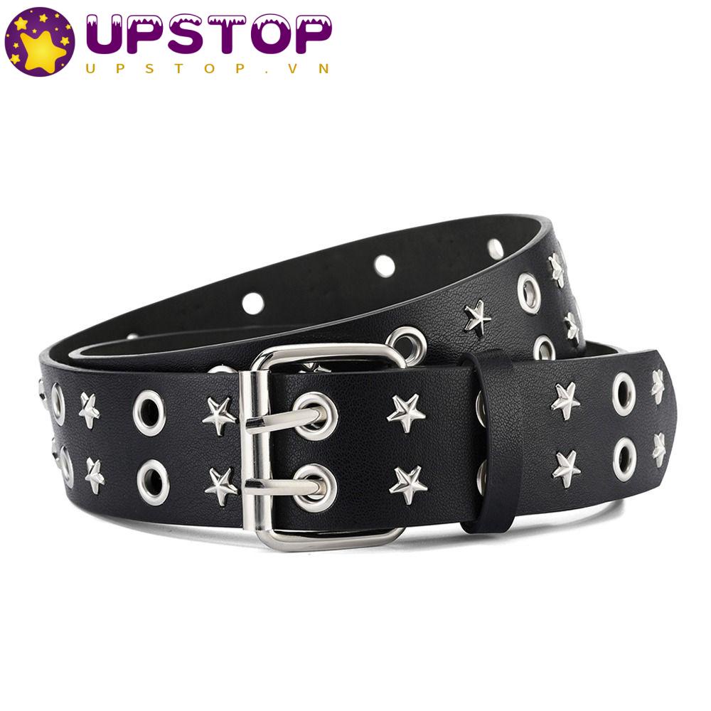 Thắt Lưng Da PU Phối Đinh Tán Cá Tính Cho Nam Và Nữ