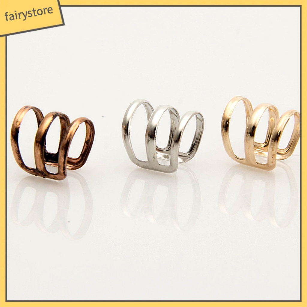 1 Khuyên Kẹp Tai 3 Vòng Rỗng Đơn Giản Có Thể Điều Chỉnh Đa Ứng Dụng Cho Nữ
