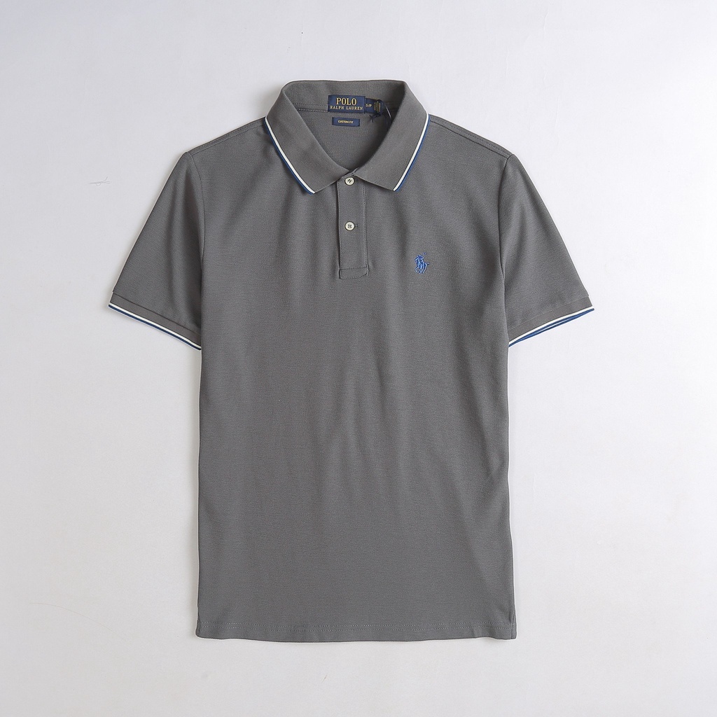 Áo thun có cổ Polo Ralph Lauren cổ phối viền đồng bộ với tay áo , chất thun cá sấu tốt full tem tag datta - POPL2