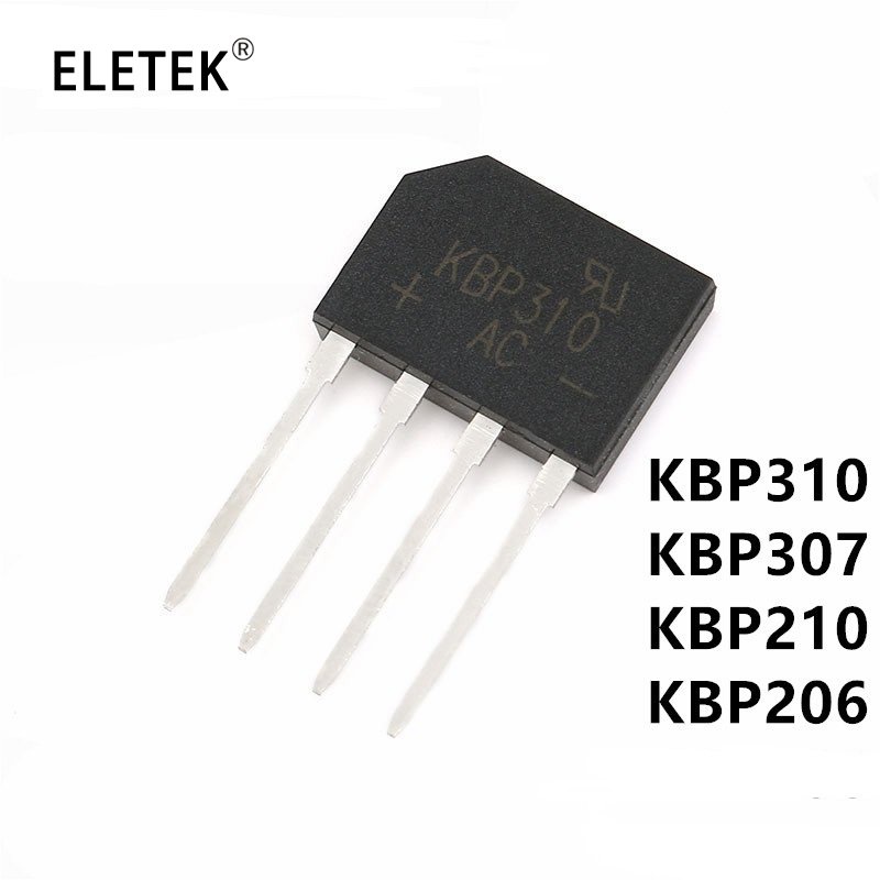 Set 5 Cầu Chỉnh Lưu KBP206 KBP210 KBP307 KBP310 600V 700V 1000V Chuyên Dụng
