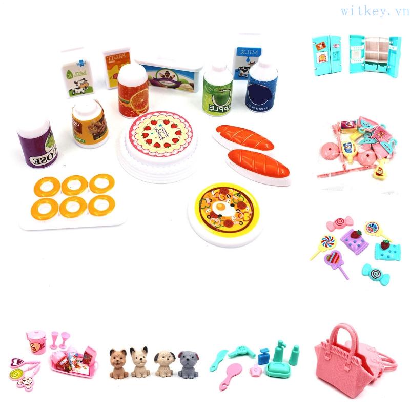 Đồ Chơi Xoay Mini Phong Cách Retro Tinh Tế Cho Nhà Búp Bê